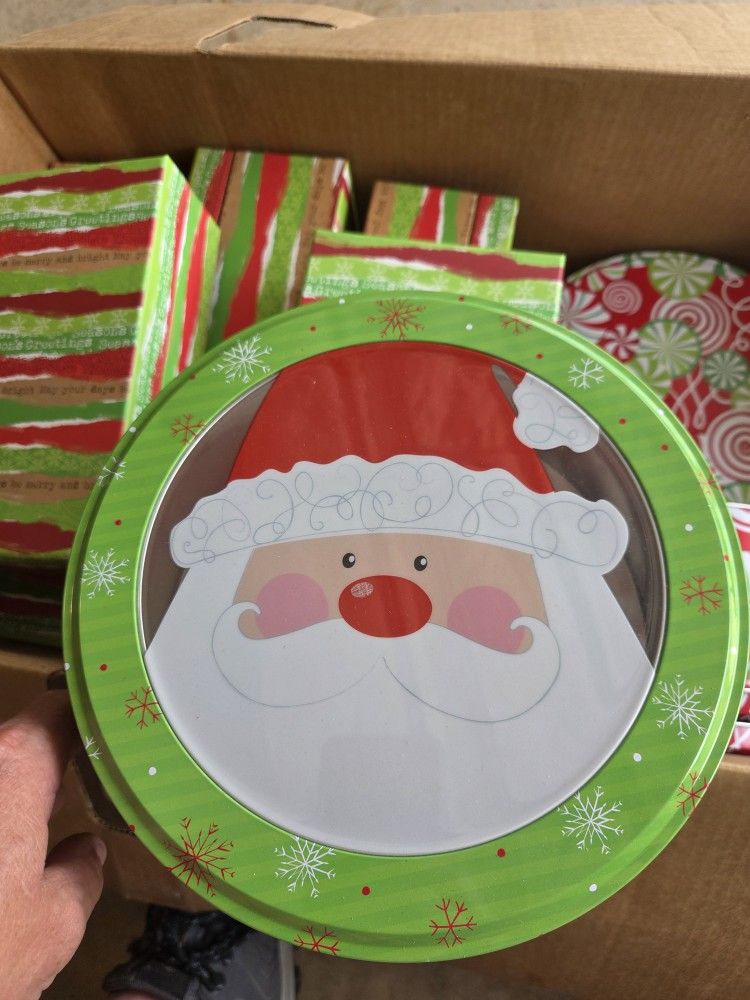 Christmas Tins And Boxes
