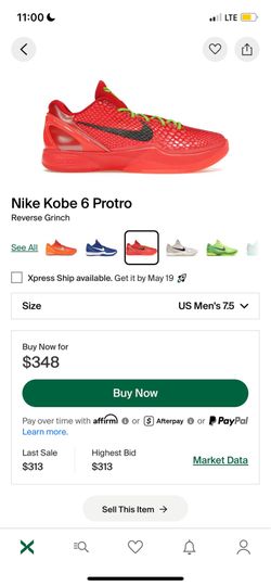 Nike Kobe 6 Protro Reverse Grinch