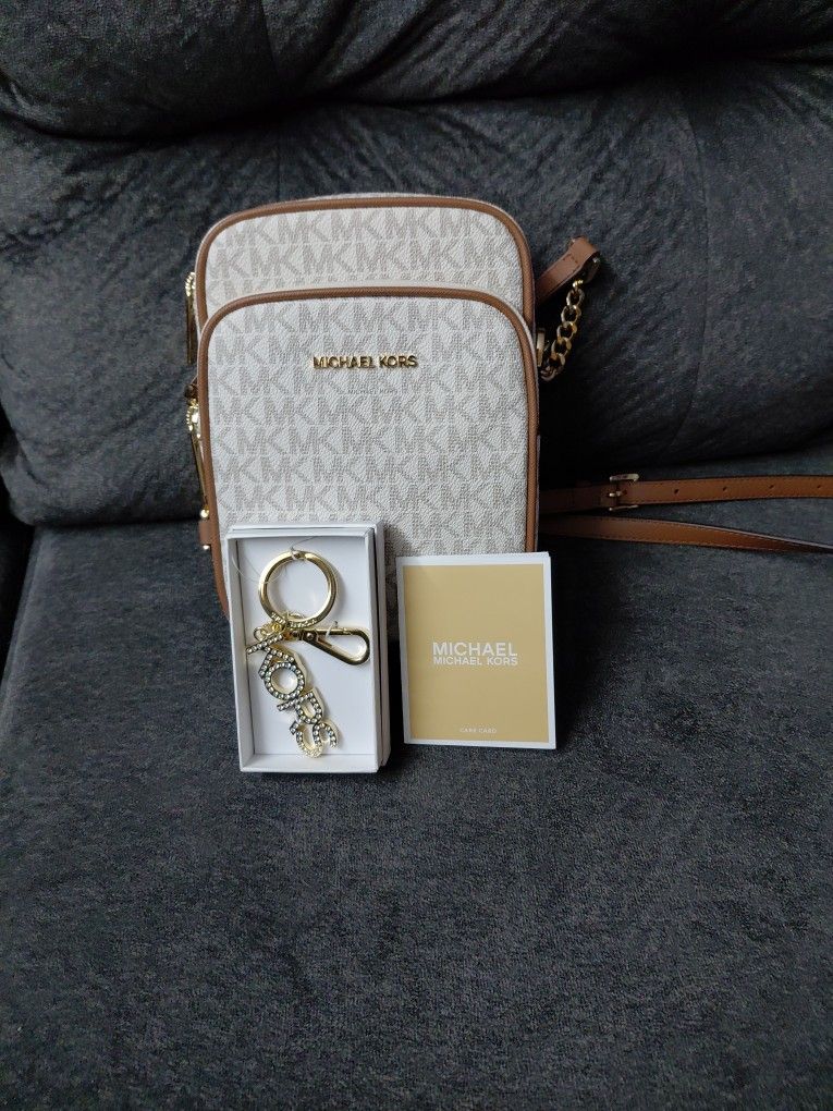 Michael Kors Purse Handbag with Charm NEW