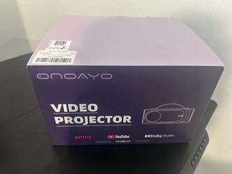 ONOAYO Outdoor-Projector-4K with E-Focus, Dolby Audio