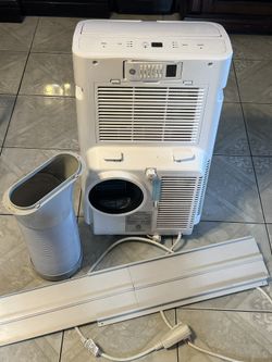 GE - 250 Sq. Ft. Portable Air Conditioner - White