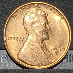 1960 -D Penny  Sm. Date! Ms!