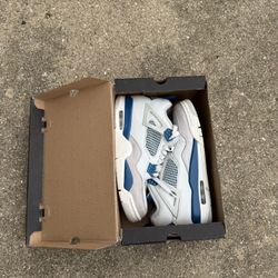 JORDAN 4 MILITARY BLUE SZ 10 REPLACEMENT BOX