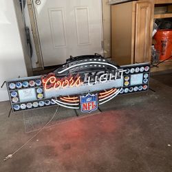 NFL Football Team Neon