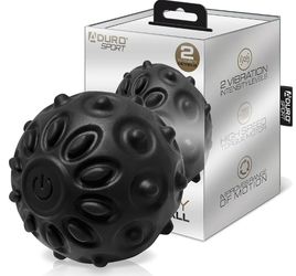 Aduro Sport Vibrating Massage Ball, 2 Intensity Level – Trigger Point Massager Ball