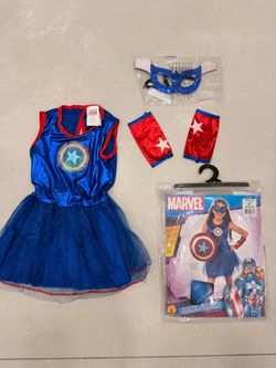 Marvel American Dream Halloween Costume Girls 4-6 New