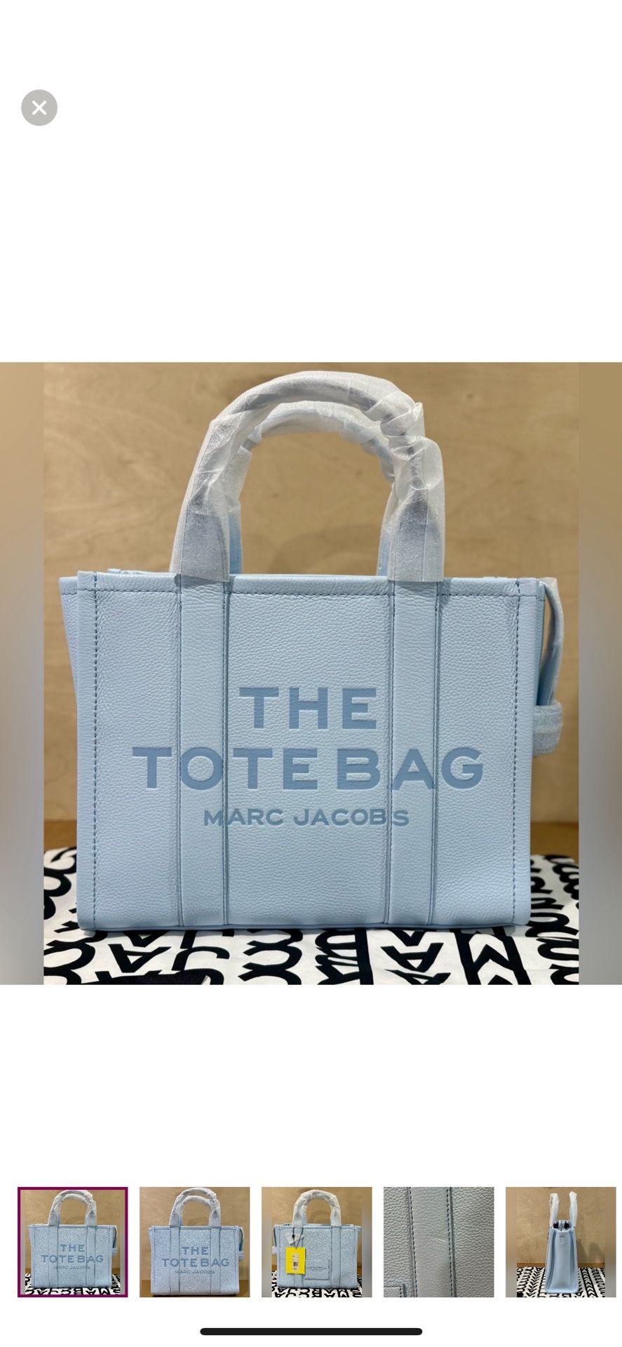 Brand New Leather Marc Jacob’s The Tote “ In Cloud Blue”