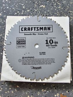 Craftsman 10-in 40 Tooth Carbide Saw Blades