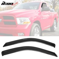Fits 2009-2018 Dodge Ram 1500/2010-2025 2500 3500 Standard Cab Window Visor Acrylic Guard