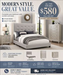 BIG SALE! BRAND NEW FULL SIZE BEDROOM SET