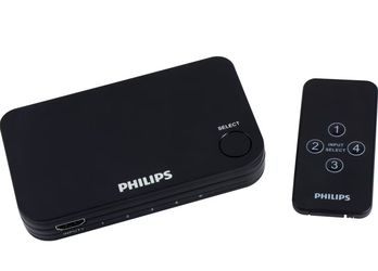 Philips 4-Port HDMI Switch with Remote