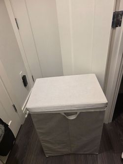 Gray Foldable Laundry Basket