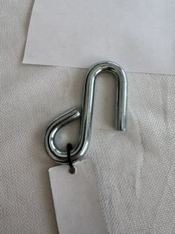 Stainless Steel 316 S Hook Open End and Narrow End 3/16" Marine Grade Cunningham