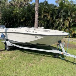 2018 Bayliner 18ft element Boat With Trailer.  