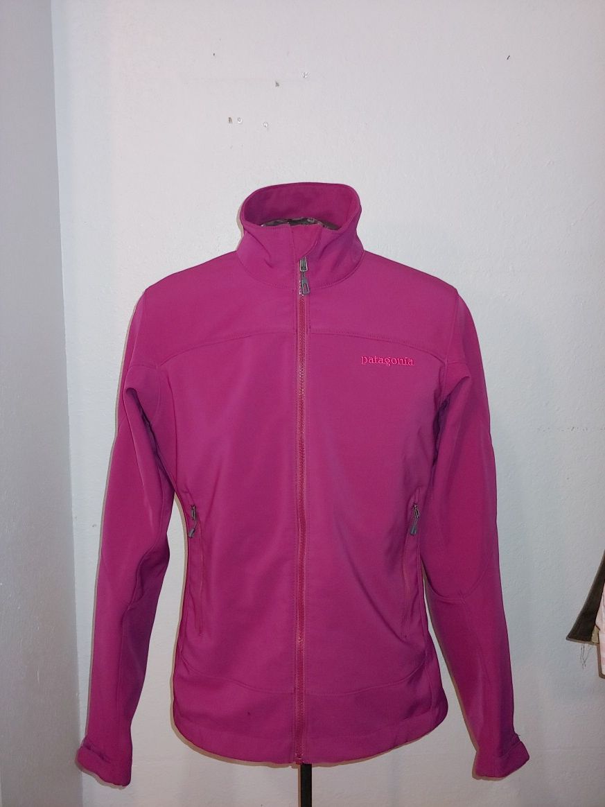 PATAGONIA PolarTec WindBlock Adze Hybrid Jacket Women's M Violet Pink