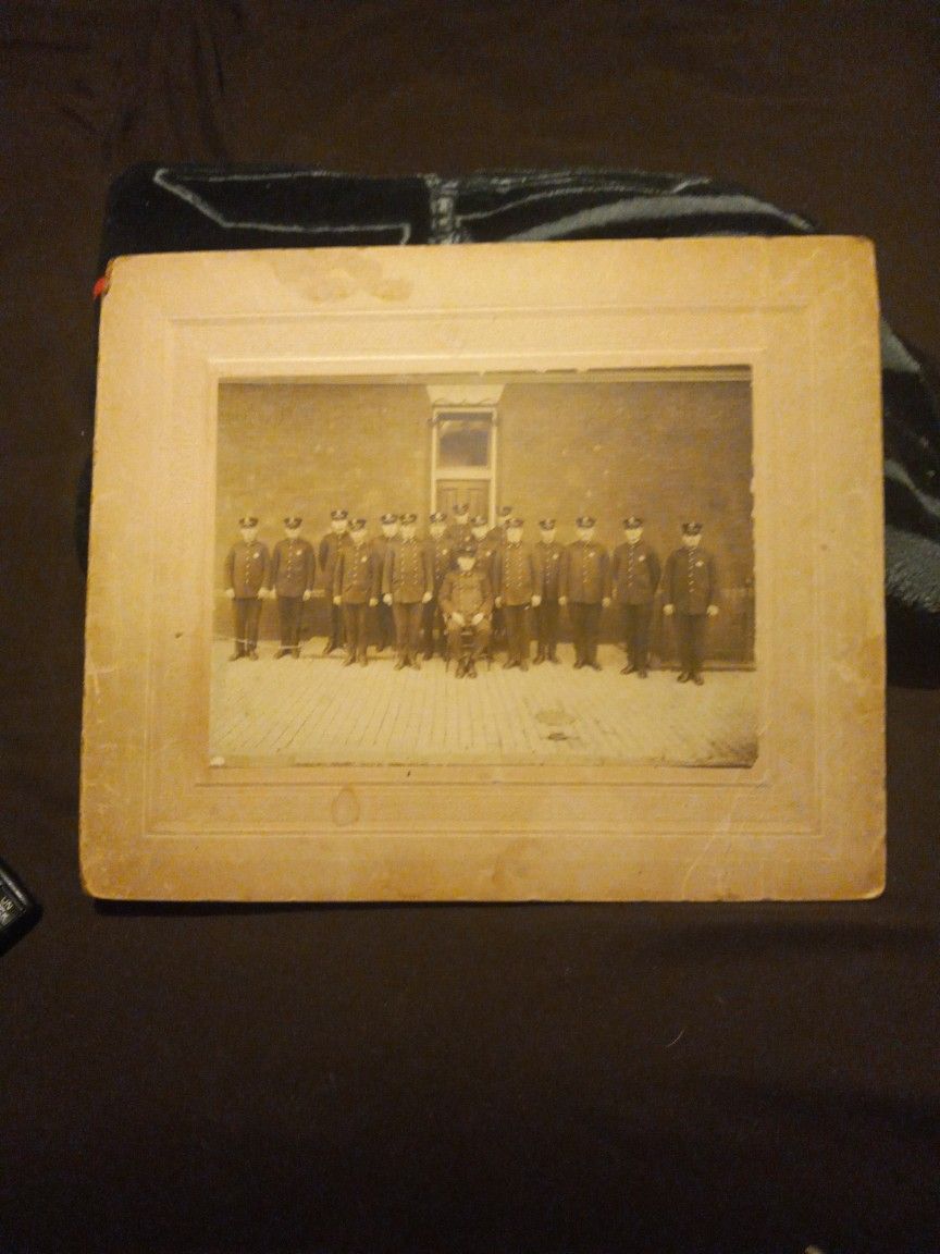 Vintage Police Or Firefighter Photo