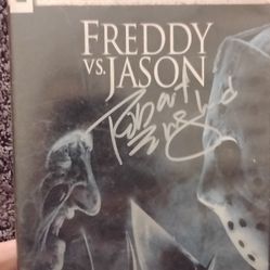 Freddy Vs Jason Signed By Robert England As Freddy