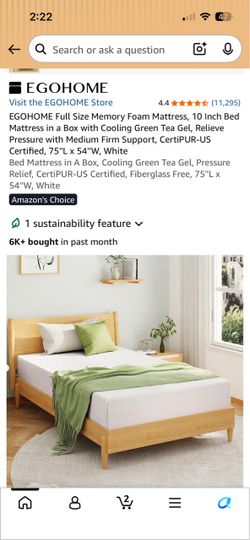 Full Memory Foam Mattress - new