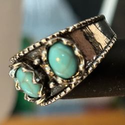 Turquoise Ring Size 7 Vintage 