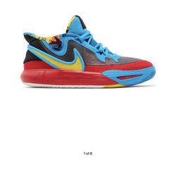 Kyrie 8 GO SE GS ‘black blue tour yellow’ 6.5 Y
