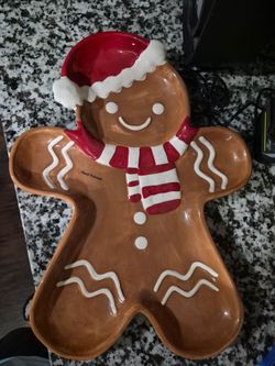 Large Christmas gingerbread platter