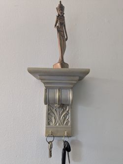 Wooden Decorative Wall Shelf Key Holder