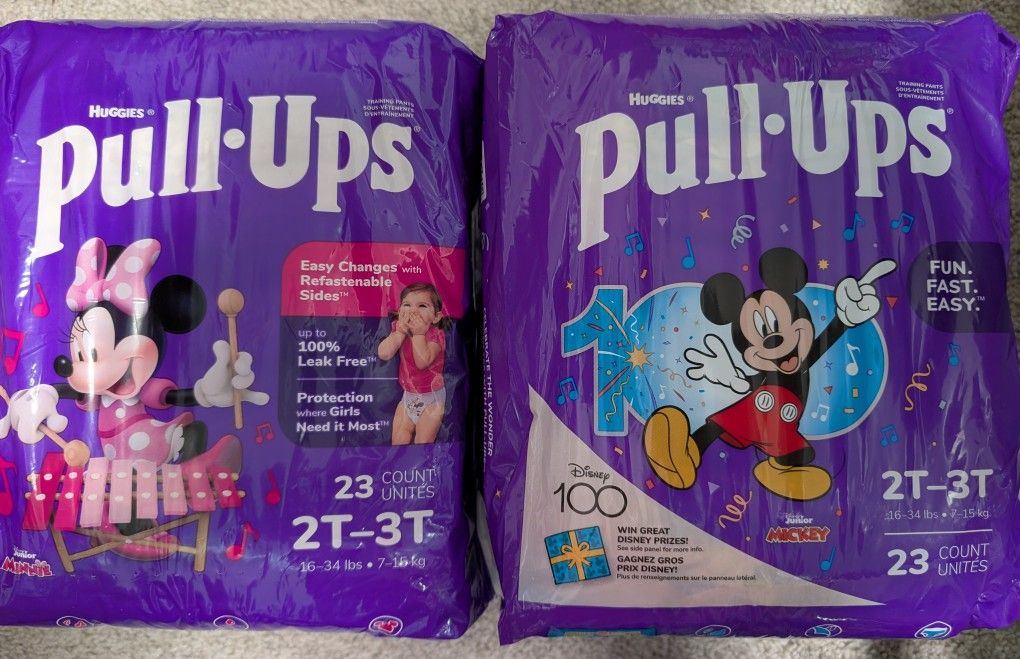 Huggies Pull Ups Size 2T-3T - 23 Counts