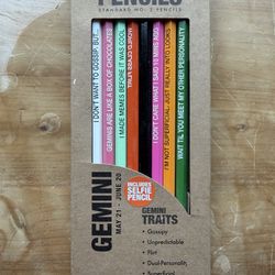 Gemini Astrology Pencils New In Box