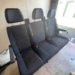 2007-2018 Mercedes-Benz Sprinter OEM 3 PASSENGER rear Seats Seat CLOTH