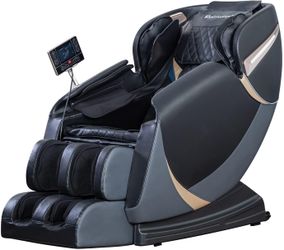 BestMassage 4D Massage Chair,Full Body Zero Gravity Recliner Chair with Smart Large Screen Bluetooth Heat Foot Roller,Black Free Local Delivery