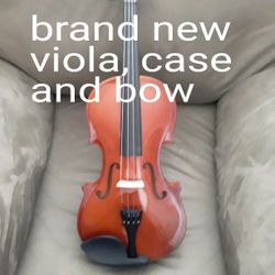 Brand New Viola With Case, Bow And Rosin 