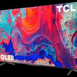 TCL-50" Class 5-Series QLED 4K UHD Smart Google TV + Mount Wall