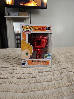 Super Saiyan Vegeta Red Chrome Funko Pop SDCC