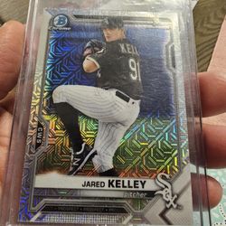 Chicago White Sox Jared Kelly '21 Bowman Chrome Mojo Refractor Rookie Baseball Card 