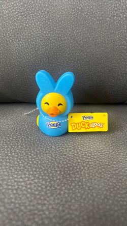 New Peeps Duckalooz Blue Yellow Rubber Duck