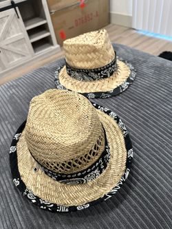 2 Handmade Lowrider Bandana Hats 