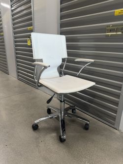 White Leather Chair