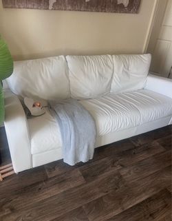 White Leather Couch