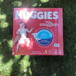 Huggies Size 2 Diapers, Diaper Count 148