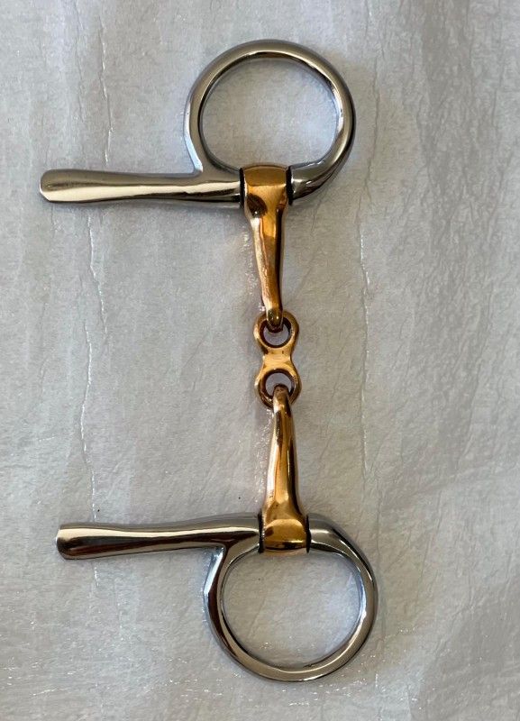 Horse Bit Stainless Steel & Gold Finish