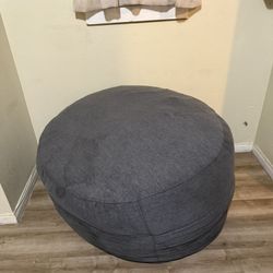 Cozy Gray Bean Bag Chair
