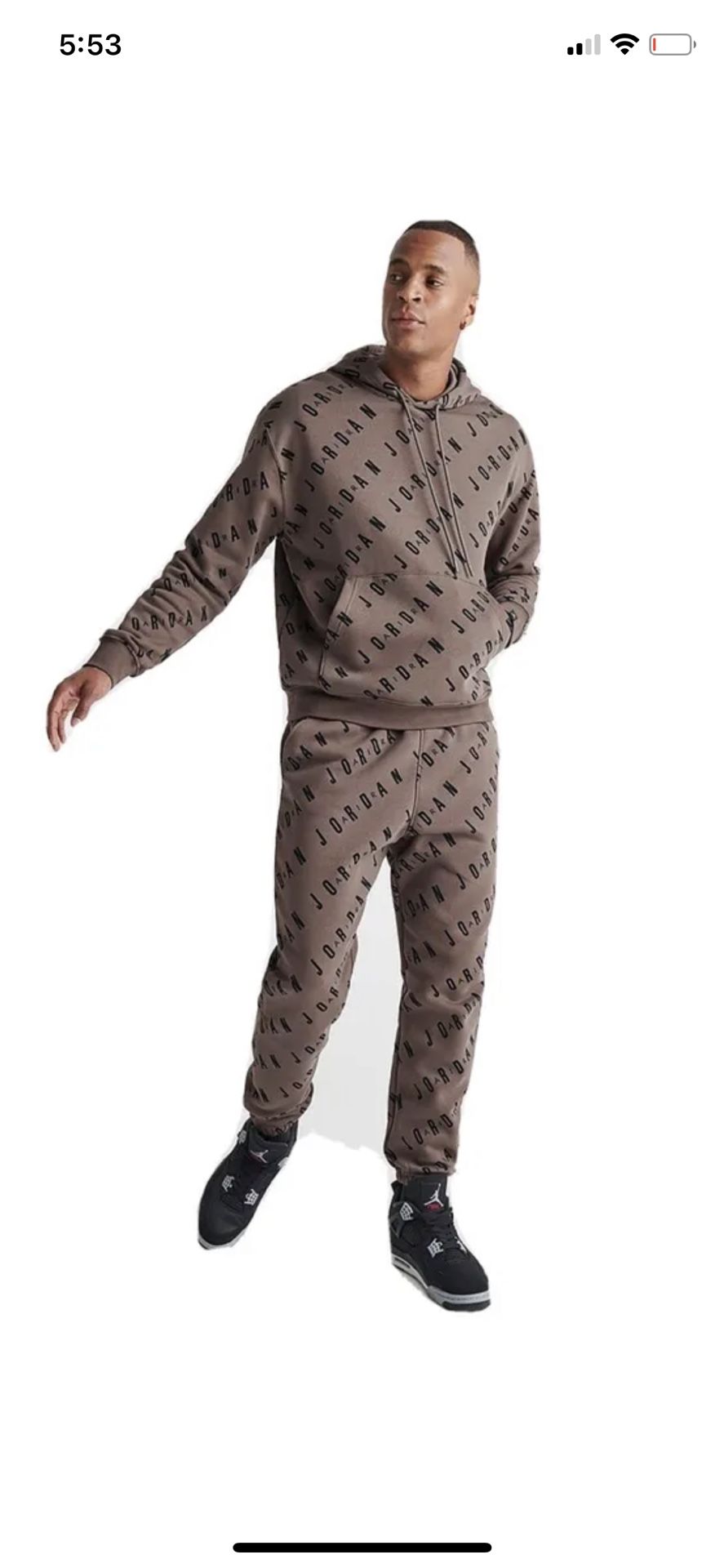 Jordan Joggers And Hoodie 2 Pc Set Size XXL 2XL New