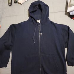 Black Zipper Hoodie
