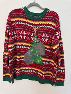 33Degrees XXL Sloth Christmas Sweater