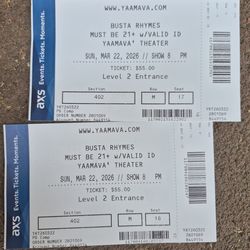 Busta, rhyme tickets