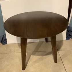 Small Round Solid Wood Coffee Table