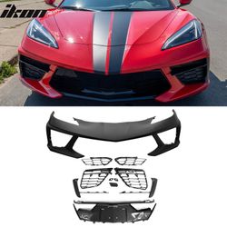 Fits 2020-2026 Corvette Stingray Front Bumper Cover OE Style PP Conversion Assembly