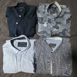 4 | Zara | Long Sleeve Shirts | Small | Slim Fit | $20 all four