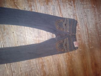 True Religion Smoke Grey Slim Jean