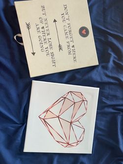 Set of 2 Decorative Canvas Wall Art Prints
